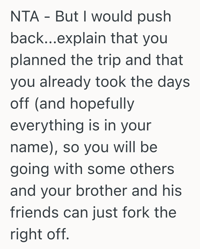 Screenshot 2025 05 14 at 9.38.39 PM Two Siblings Were Going To Go On Vacation To A Big City Together, But Then More And More Friends Were Added To The Trip Until One Of The Siblings Was Uninvited